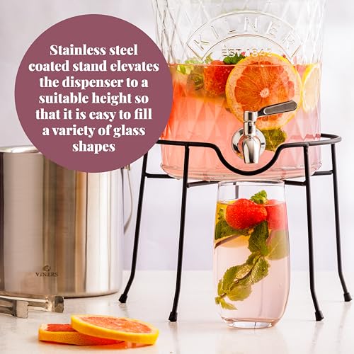 Miniatura 4 de Kilner Soporte Redondo Para Dispensador De Bebidas, Acero Inoxidable