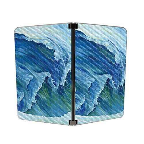 Image of MIGHTY SKINS MightySkins Carbon Fiber Skin for Microsoft Surface Duo - Perfect Wave | Protective, Durable Textured Carbon Fiber Finish | Easy to Apply, Remove, and Change Styles | Made in The USA