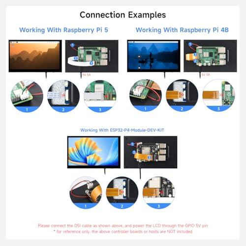 Image of KLAYERS 7-inch DSI Capacitive Touch Display with High-Resolution IPS Panel，Compatible with Raspberry Pi OS