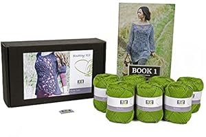 DesignEtte Poetic Lace Strickset Grün 8 Knäuel