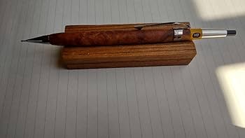 PG5木軸カスタム0167　高村杢工房 製図用シャープペンシル　花梨瘤極上の紅白 PG5木軸カスタム0167 高村杢工房 製図用シャープペンシル 花梨瘤