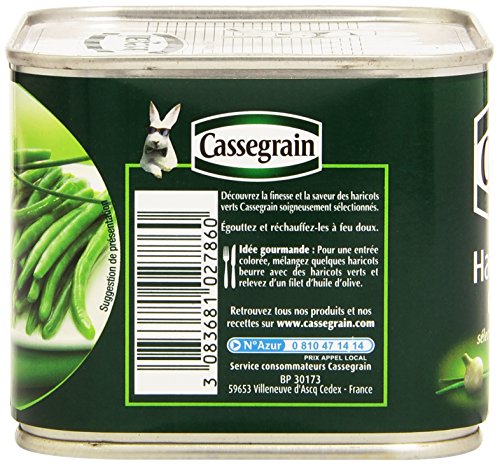 Haricots Verts Extra fins Cueillis Main Cassegrain La Boîte De - vue 6