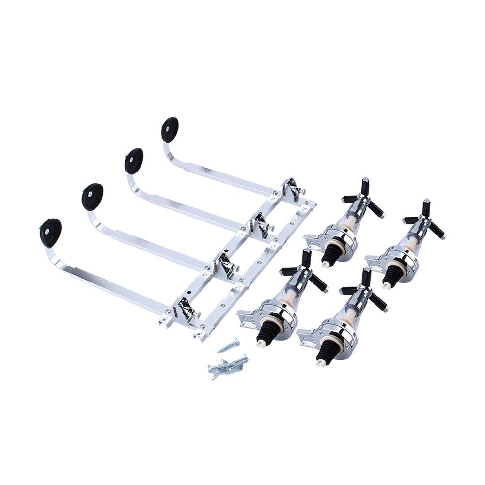 Wall Mounted Bottles Wine Liquor Drink Dispenser, Leak Proof 1 1/2 Ounces Dispenser, Elegant Bar Accessory for Home Bar Butler Beer Cocktail, with Simple Twist Valve, Fit for Wal