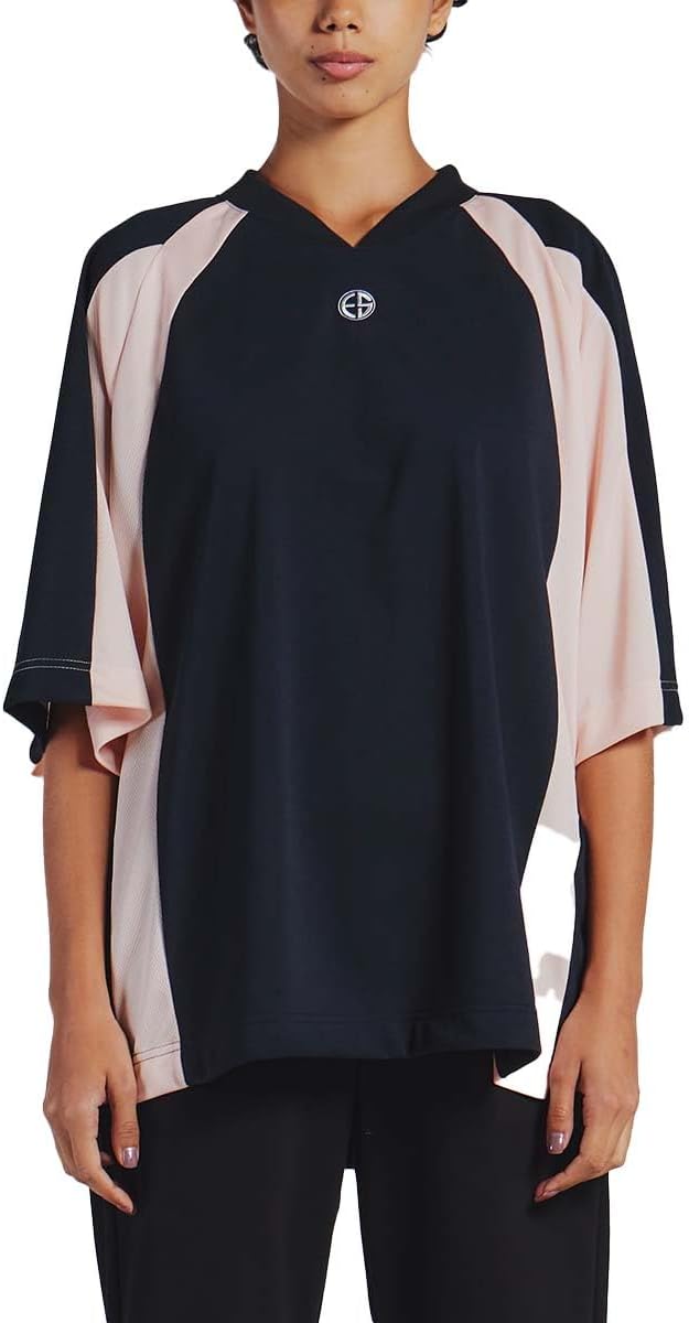 LEONARD】レオナール 毛絹混 つつじ柄 トリム カットソー L ピンク