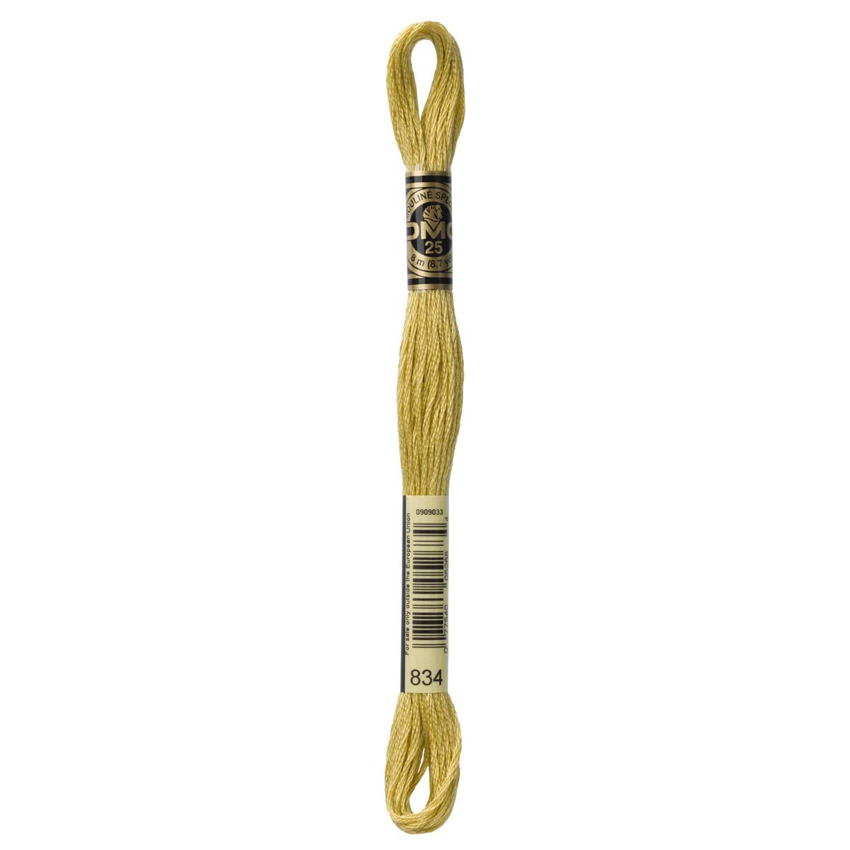 DMC Embroidery Floss Mouline Stranded Cotton Thread for Hand Embroidery and Sewing - Colour No: 834-6 x 8m Skeins โ image 1