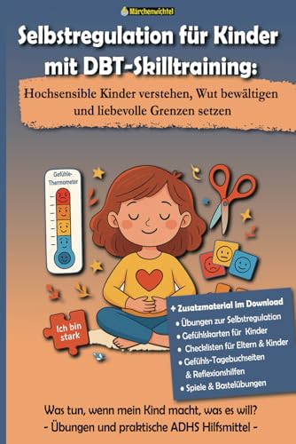Selbstregulation für Kinder mit DBT-Skilltraining: Hochsensible Kinder verstehen, Wut bewältigen und liebevolle Grenzen setzen: Was tun, wenn mein ... will? Übungen und praktische ADHS Hilfsmittel