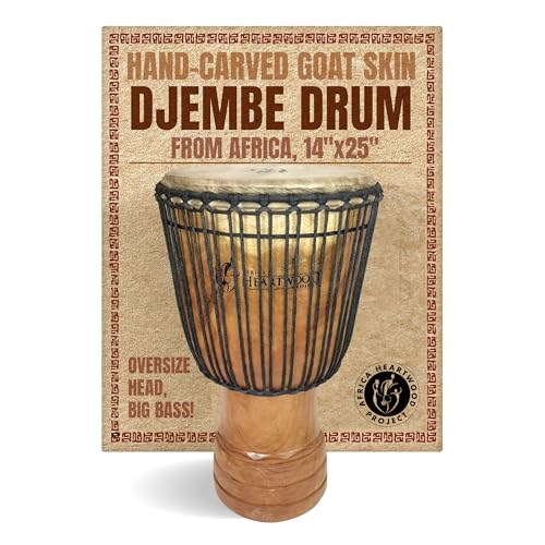 Hand-carved Djembe Drum From Africa