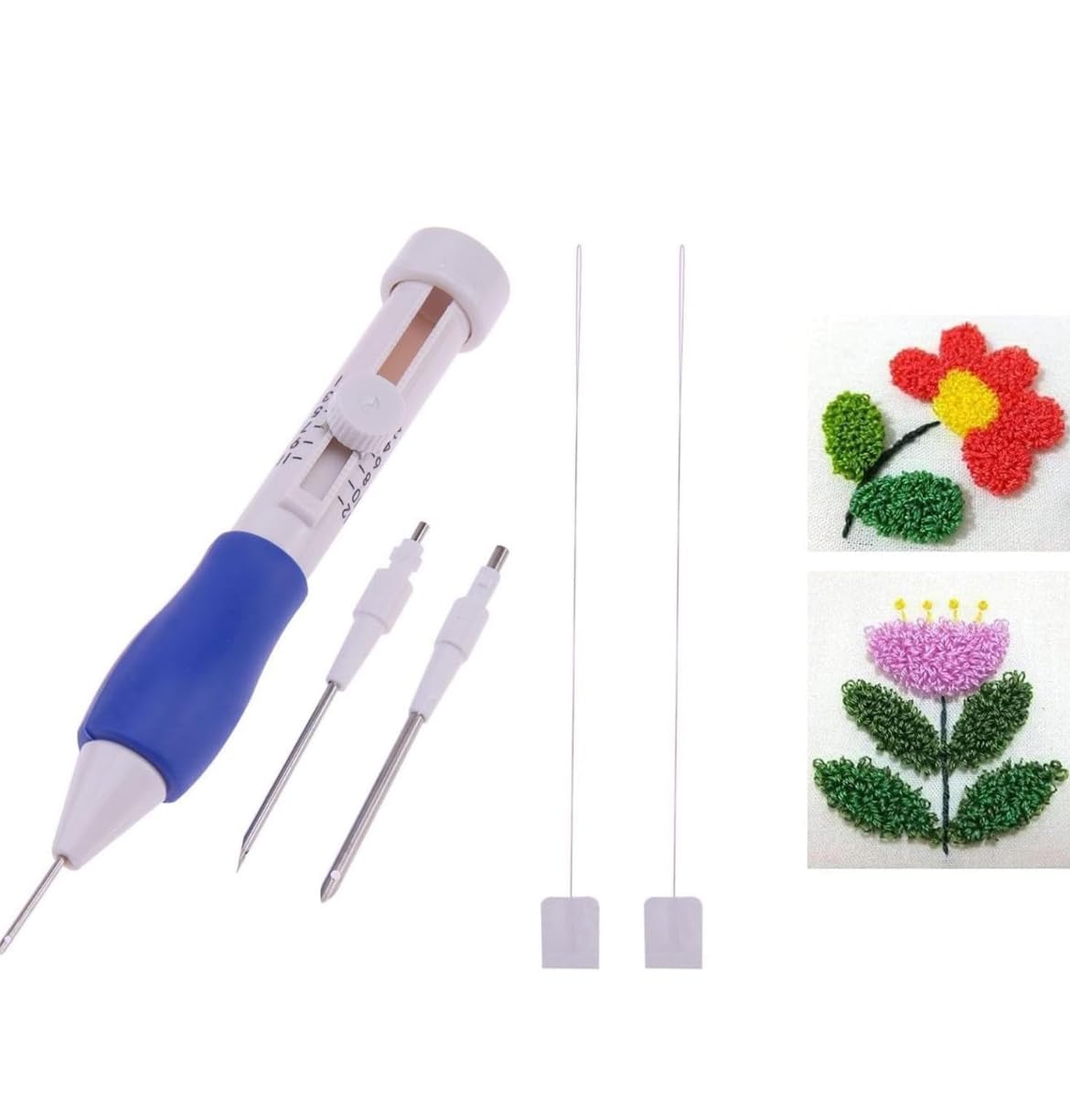 Thread And Work Punch Needle Embroidery Kit, 3 Sizes, with Needle Threader & Embroidery Pen, DIY Craft Tools (B0DH2HGHJ3) Amazon Price History, Amazon Price Tracker