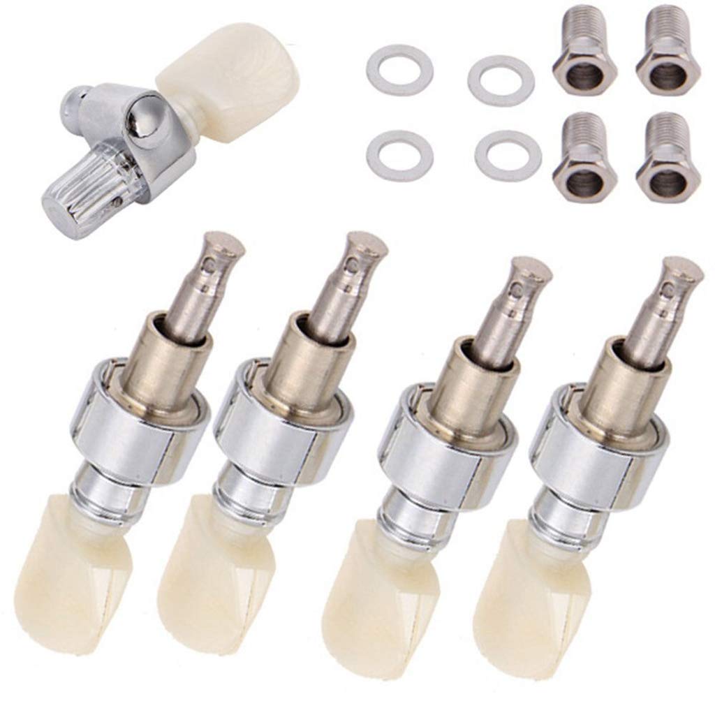 Set Of 5pcs String Banjo Machine Head Tuning Tuner Peg + Bushing