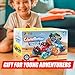 Vroomix 3Pack Monster Truck Toy - Toy Truck with Flashing LED Wheels - Light-Up Cars for Toddlers - Birthday Gift for Boys Girls - Friction-Powered