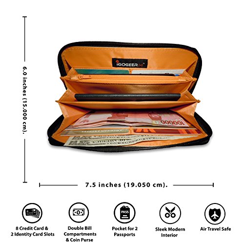 Women Wallet W05 Women RFID Travel Clutch Purse Passport Wallet Zipper Wallet for Women3