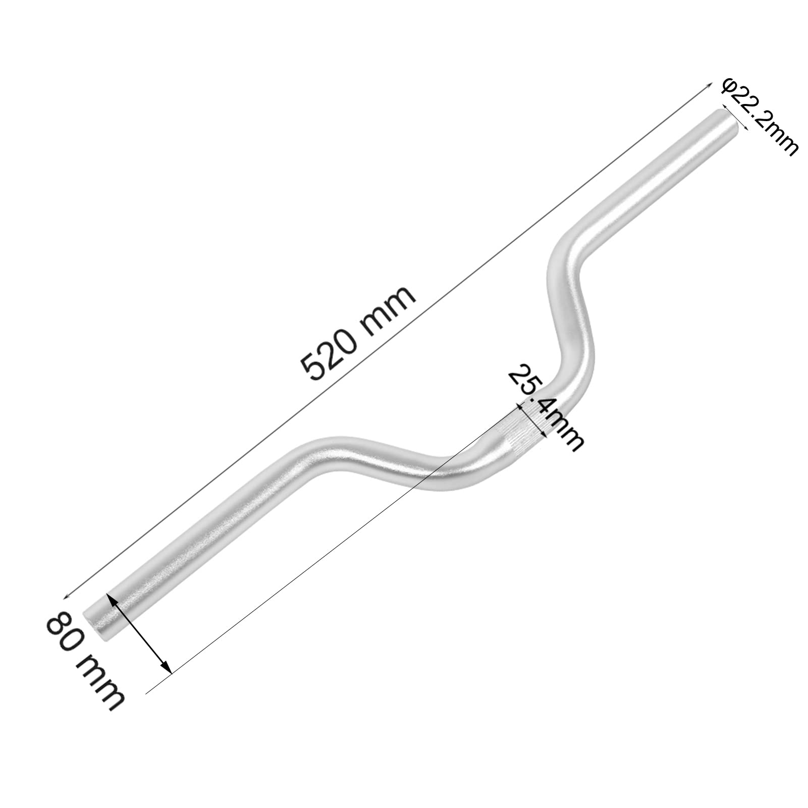 Guidon Bmx Guidon Vélo Droit (flat Handlebar) 25.4mm - En Alliage D' aluminium - Pour BMX, Vélo De Route Ou Customisation - Montage Simple Cadenas Velo Guidon Bmx Guidon Vélo Droit (flat Handlebar) 25.4mm - En Alliage D' aluminium - Pour BMX, Vélo De Route Ou Customisation - Montage Simple Cadenas Velo