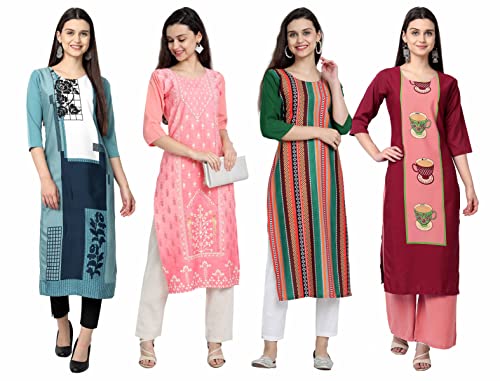 Image of Women's Crepe Straight Kurta