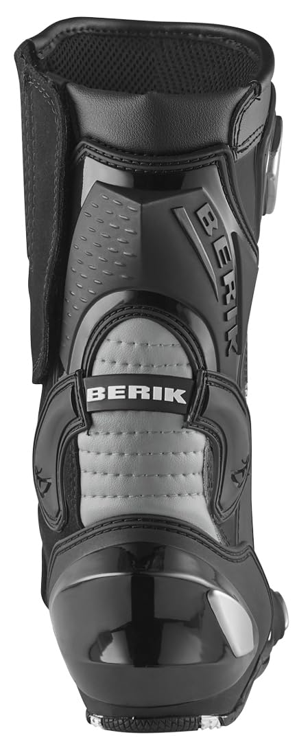 Berik Race-X EVO Stivali da moto, nero/bianco/grigio, 45