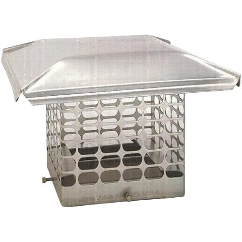 The Forever Cap CCSS88S 8 x 8-Inch Stainless Steel Single Flue Chimney Cap, Small Cover