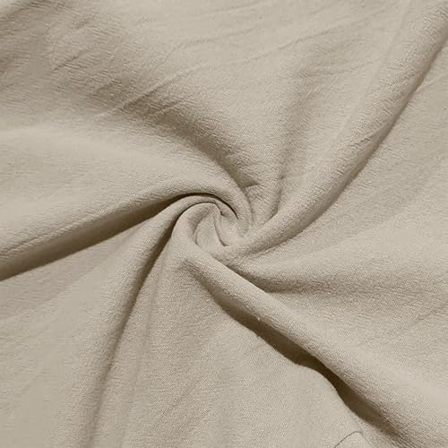 2025 Causal Linen Pants for Men Loose Fit Lightweight Drawstring Elastic Waist Yoga Beach Jogger Pants with Pockets4