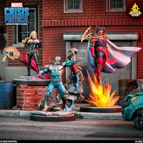 Atomic Mass Games, Marvel: Crisis Protocol – Avalanche, Exodus & Lady Mastermind, Character-Expansion, Tabletop, 2 Players, from Age 14+, 90-120 Minutes, English, French und Spanish