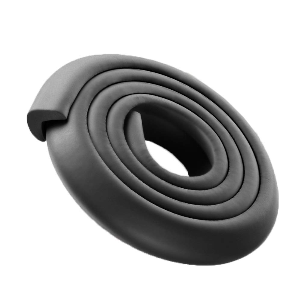 dfEDRd Safety Corner Guards, 2 Meters Thicken for All Edges Protect Children Prevent Bruises Collision(Svart)