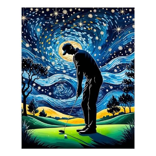 Peinture diamant golf POLIUAWS pour vaincre le stress et l'ennui