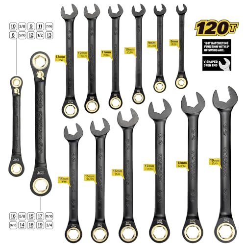 Image of STARWORK TRUE MECHANIC 313-Piece Mechanics Tool Set and Socket Set | Professional, SAE /Metric