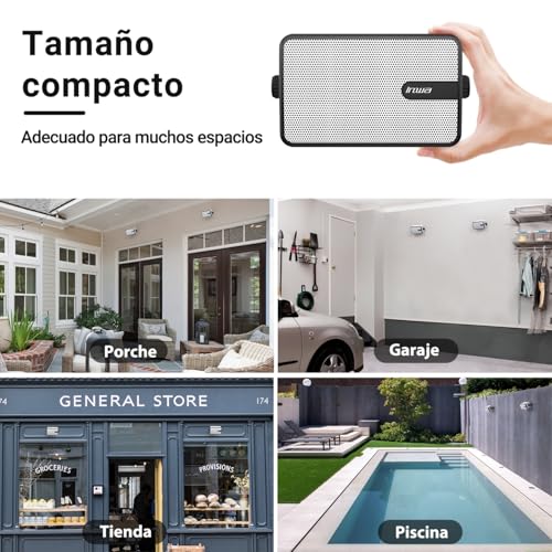 Inwa Altavoz Bluetooth Exterior, Potente Sistema de Sonido, Impermeable IPX5 Altavoces, 250W, (2 Unidades Sync Speaker & Adaptador AC/DC, 1 Control Remoto, RMS 25W) - imagen 6