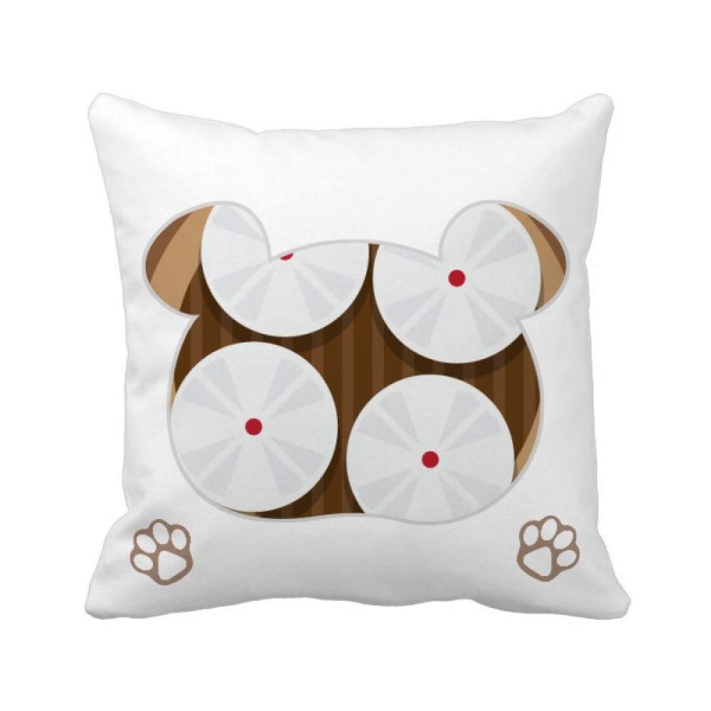 Housse de coussin ours porcelaine pour décorer un canapé de salon cocooning
