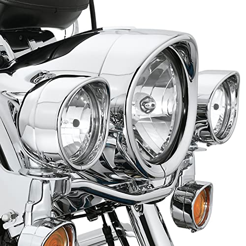 MotoParAcc 4.5 Inch Auxiliary Passing Lights Chrome