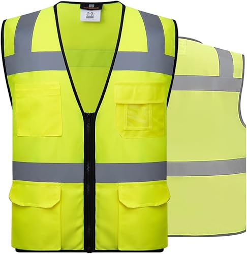 caparazon Chaleco de seguridad Surveyor Type R Clase 2 con bolsillos multifuncionales y cremallera