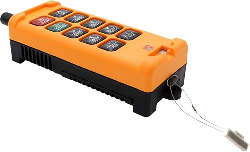 Miniatura 3 de Transmisor y receptor industriales de control remoto inalámbrico de radio de grúa de elevación de 10 teclas (AC110V)