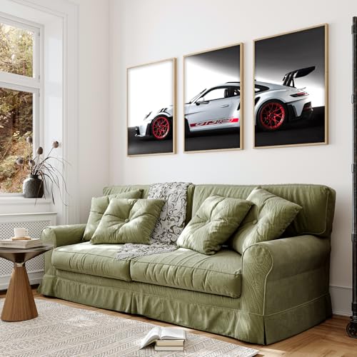 ARTELLY Porsche 911 GT3RS 3-Poster Set, 13x19 inch, Multicolor - Image 7