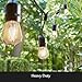 Brightech Ambience Pro - Waterproof LED Outdoor String Lights - Hanging, Dimmable 2W Vintage Edison Bulbs - 48 Ft Commercial Grade Patio Lights Create Cafe Ambience In Your Backyard