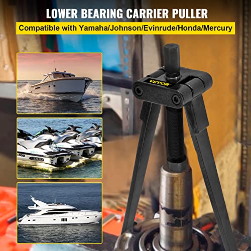 Vevor Lower Bearing Carrier Puller, Compatible With Yamaha, Johnson, Evinrude, Honda, Mercury, Robust Steel Marine Lower Bearing Puller With Adjustable Arms, Works For Lower Carrier Bearing Removing #TOP1