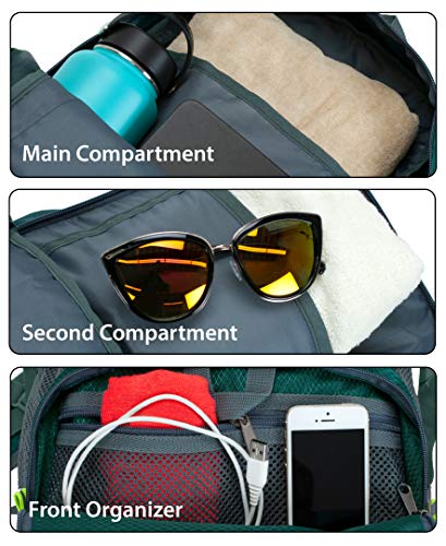 Rockland Packable Stowaway Backpack, Green, Large #TOP3