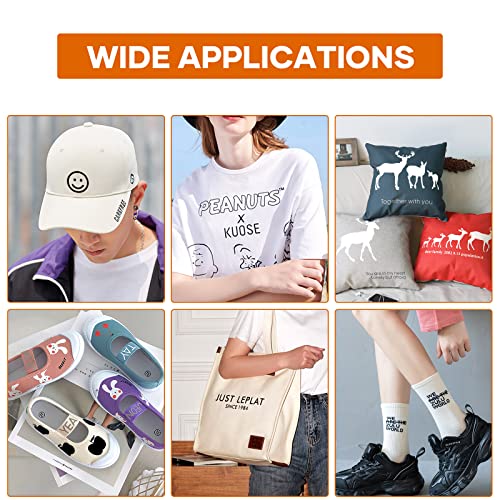 Htvront Heat Transfer Vinyl White Iron On Vinyl-12"X 60Ft White Htv Vinyl Roll Easy To Cut & Weed For Heat Vinyl Design (White) #TOP1