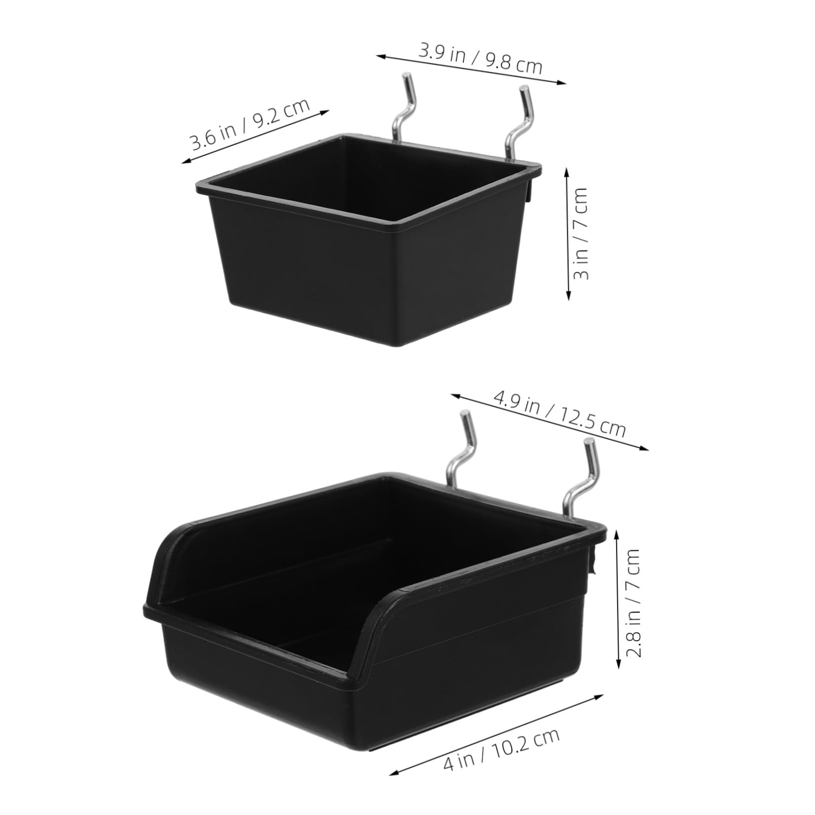 FUNOMOCYA Pegboard Hooks Storage Kit 4pc Screw Organizer Box Wall Mount Tool Holder Garage Wall Organizer