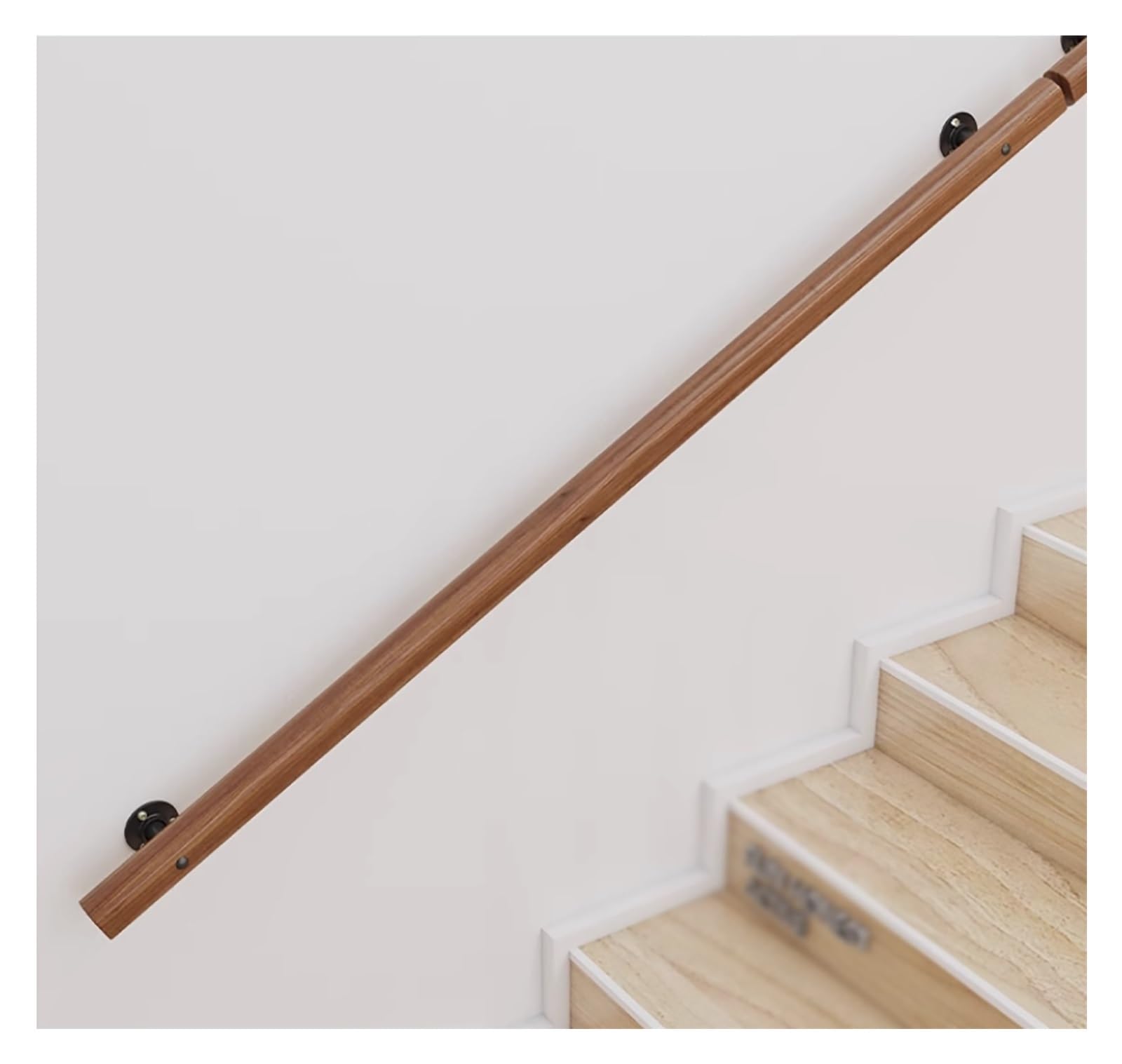Handlauf Aus Kiefernholz, 152 Cm – Rutschfeste Treppengeländer Für Barrierefreiheit, Bars & Kindergärten