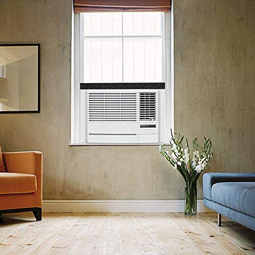 2 Rolls 2 Inch W 1/2 Inch T Air Conditioner Open Cell Foam Seal Tape, Window Insulation High Resilience Weather Stripping For Doors Window,Total 13Ft #TOP5