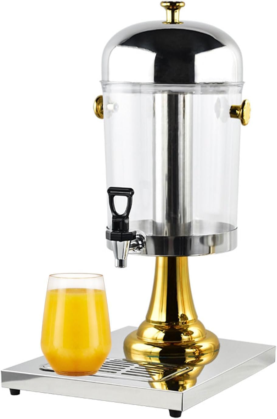MYUYEE 8L Stainless Steel Beverage Dispensers Hot Cold Drink Dispenser, Juice Dispenser With Spigot For Milk Coffee Water Juice Beer