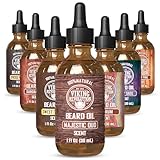 Viking Revolution Majestic Oud Beard Oil for Men - Natural Mens Beard Oil with Argan Oil and Jojoba Oil - Beard Softener, Strengthens and Moisturizes - Beard Conditioner for Men (Majestic Oud,1 Pack)