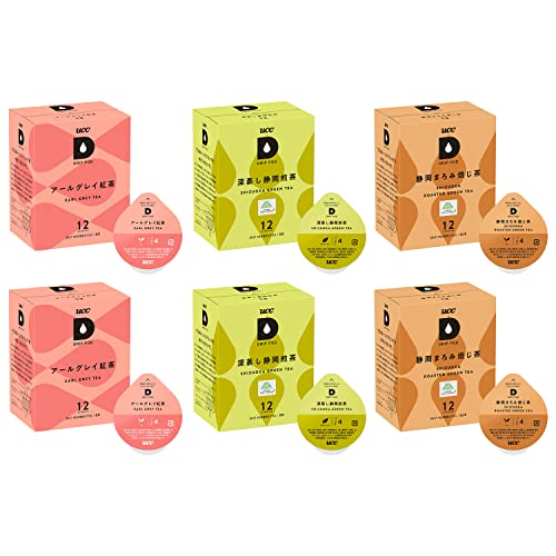UCC(上島珈琲) UCC DRIP POD ドリップポッド デイリーカプセル アソートセット (ティーセット6箱(72杯分))
