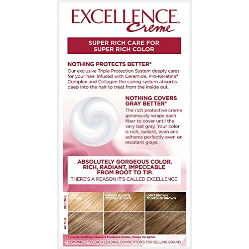 Image of L'Oreal Excellence Creme - 7-1 /2A Medium Ash Blonde (Cooler) 1 Each (Pack of 2)