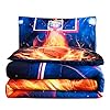 Btargot Basketball Fire Court Comforter Sets Full for Boys Teens, Ball Sports Games Print, Basketball Hoop Bedding Home Decor #1