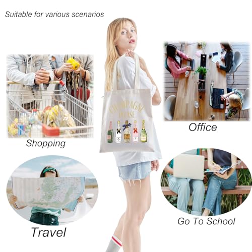 Bolso Tote para amantes del champán miniatura 4