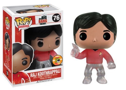 Funko Pop Television Raj Star Trek Red Shirt With Gun Vinyl Figure (Sdcc Exclusive)