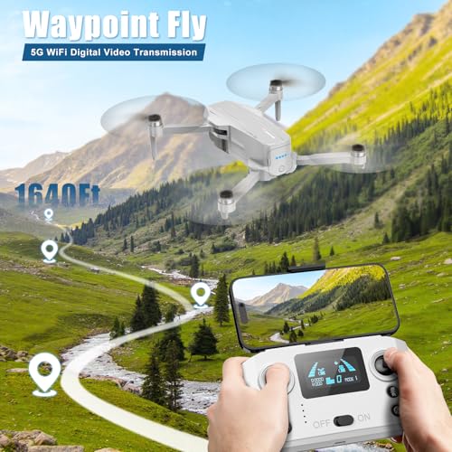 Drones with Camera for Adults 4K, GPS Auto Return, Waypoint Flight, Orbit Fly, GPS Follow, Gesture Control, Foldable Drone with Brushless Motor, 249g Light, 48 Mins Flight Time with 2 Batteries - Image 5