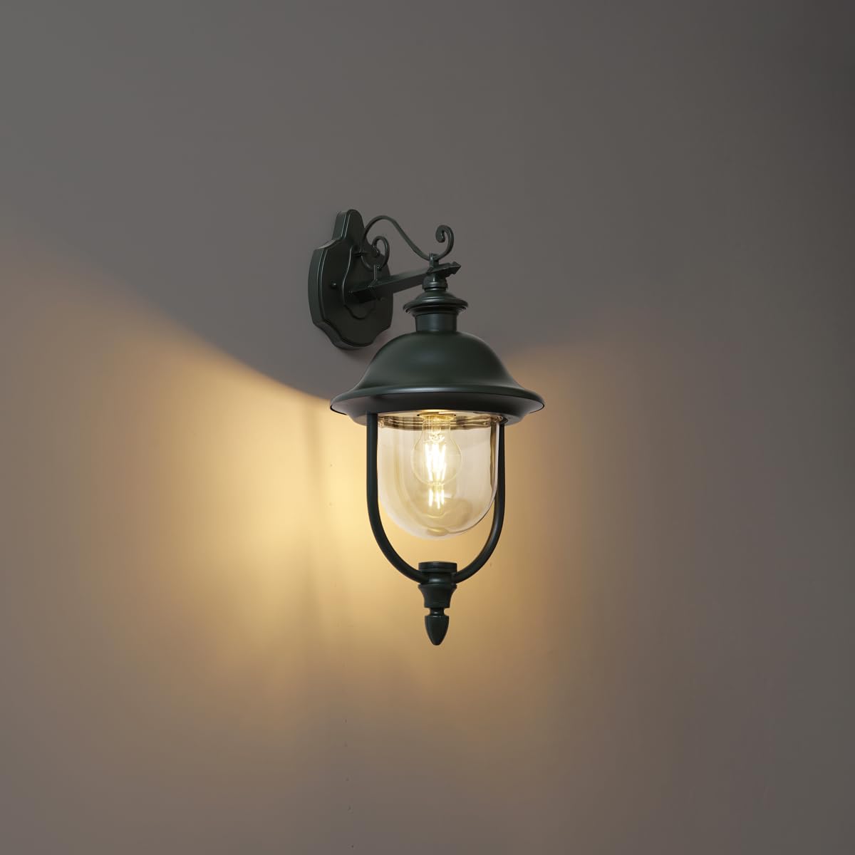 Qazqa Classique applique murale extérieure vert 28cm Genoa