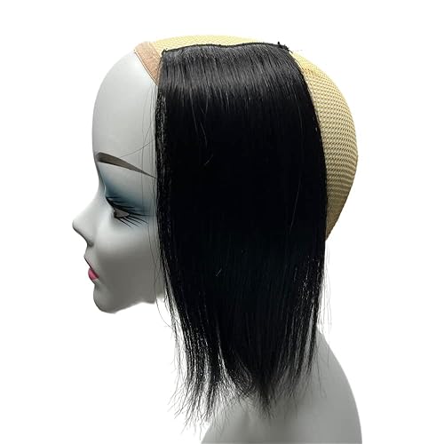 Miniatura 1 de Anemone 2 piezas de cabello humano 100% humano corto y grueso, extensiones de cabello virgen brasileño con clip, extensiones de cabello virgen