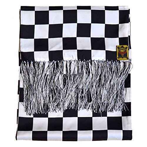 Bufanda para hombre de punto multicolor blanco negro estilo urbano Goldtop