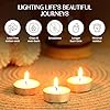 Welburn Veda&Co® Wax Unscented Tealight Candles Pack of 100 for Diwali Decoration | Long Burning | Smokeless | Candles for Home Decor, Offices, Dining & Special Occasions #2