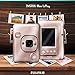 Fujifilm INSTAX Hybrid Mini LIPLAY (Blush Gold) + Fujifilm Instax Mini Instant Film (20 Sheets) + Accessory Bundle (USA Warranty)